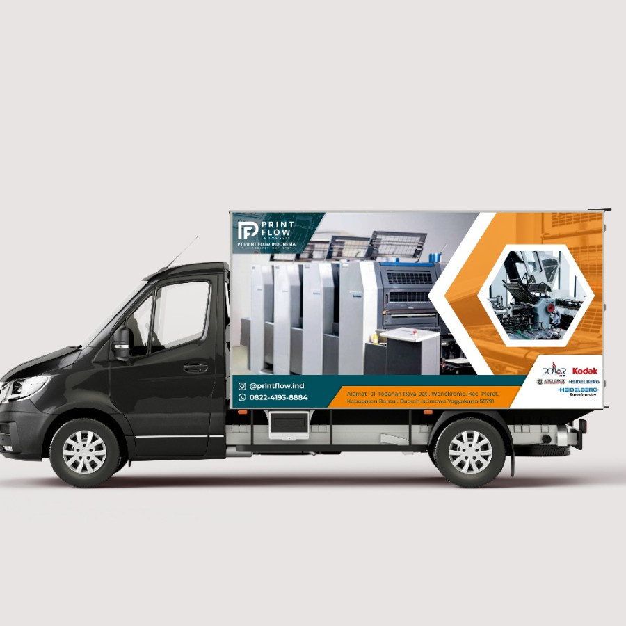 Rebranding Sticker Body Mobil Besar