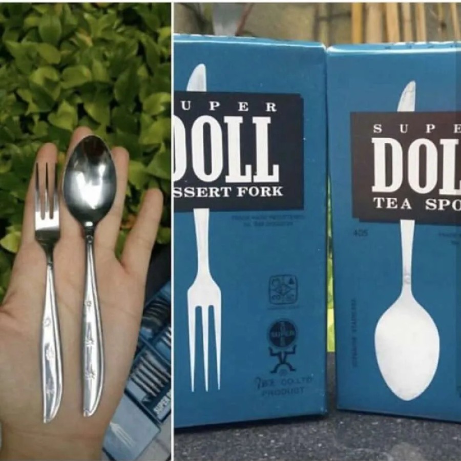 Sendok Kecil / Garpu Kecil Super Doll