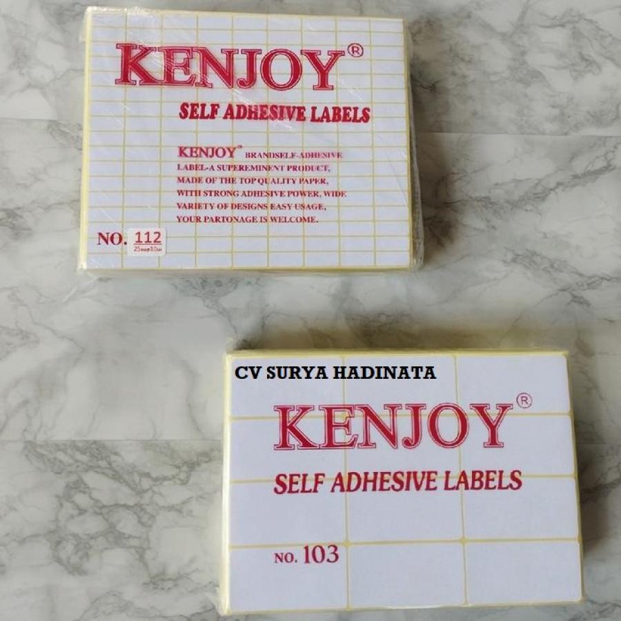 LABEL STICKER NO 103 KENJOY