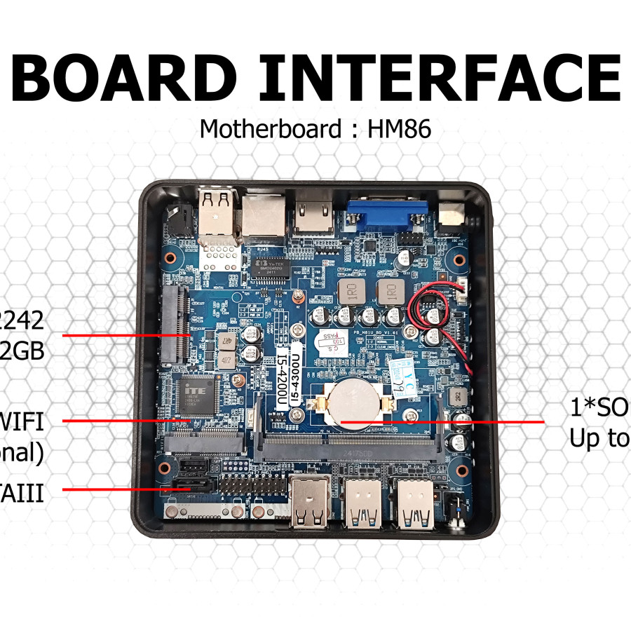 VENOMRX MINI PC i5 BAREBONE (AA) - detail