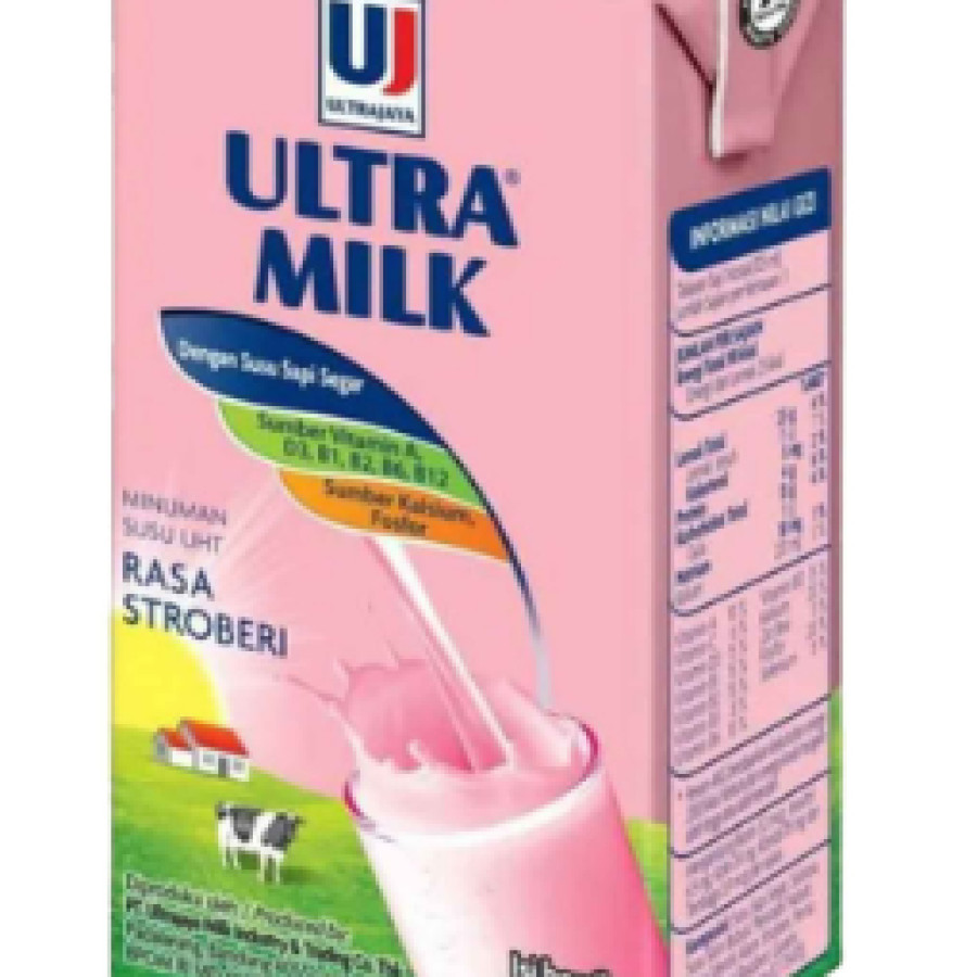 susu ultra 125ml strawberry