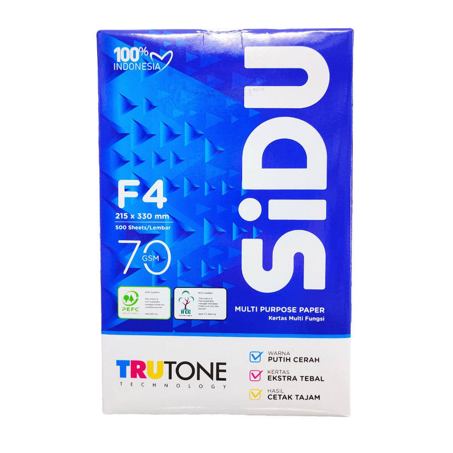 HVS F4 PUTIH 70 gram SIDU - utama