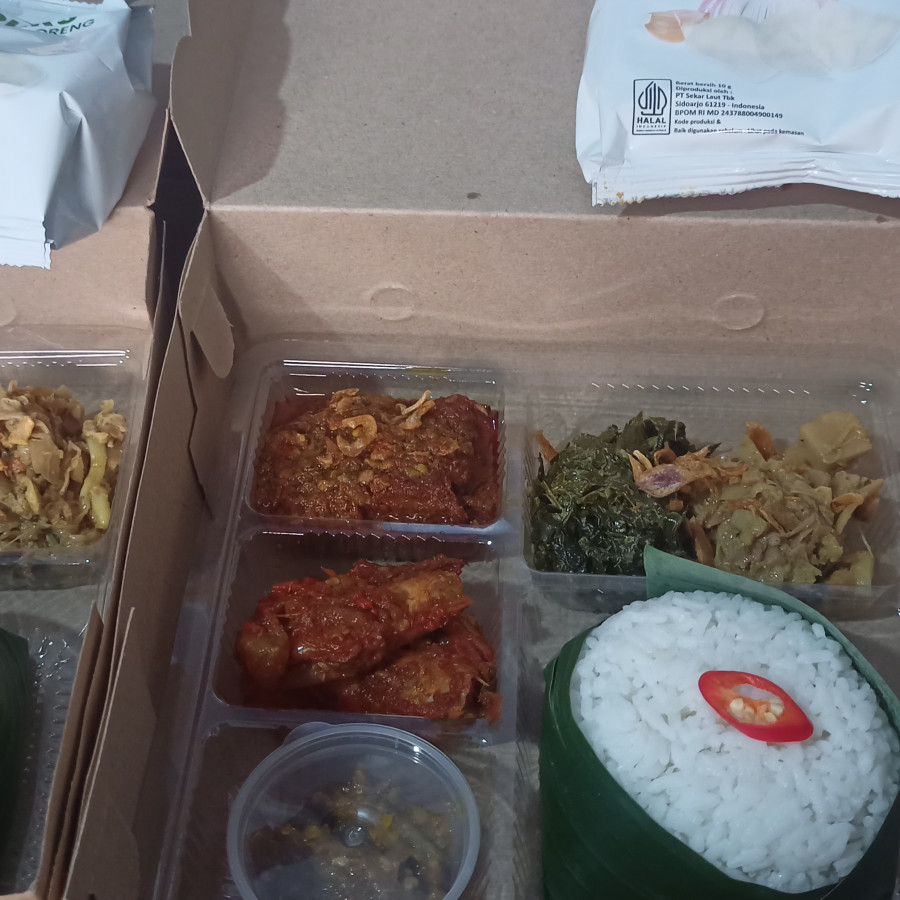 Nasi Kotak - samping