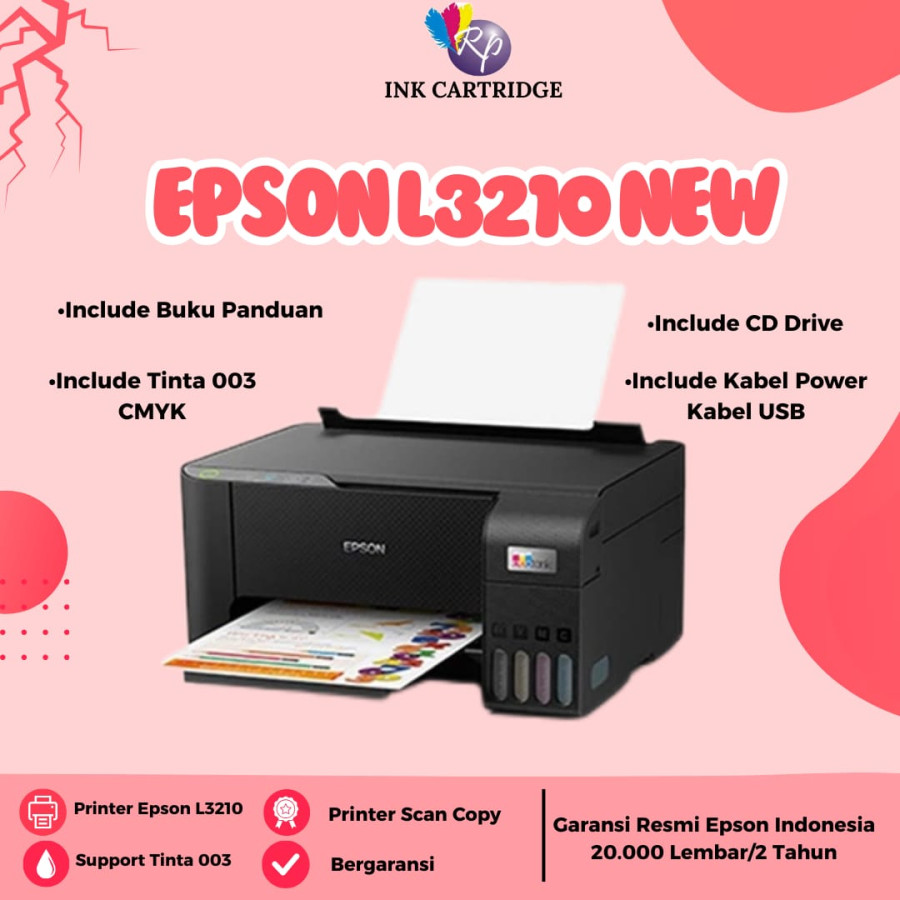 Printer Epson L3210 New Print Scan Copy (Segel)