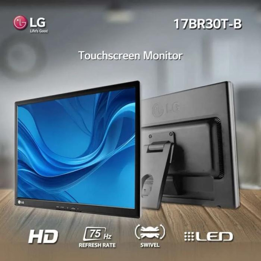 Monitor LG 17" dan PC Rakitan APM - depan