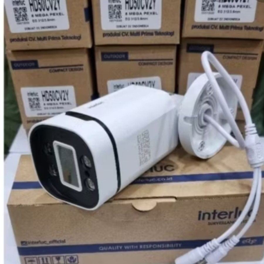 CCTV Interluc 8ch 5Mp full colour + Audio - depan