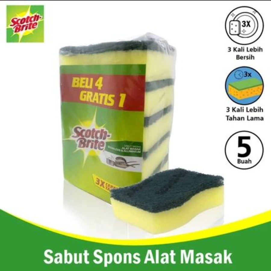 Spons Cuci Piring Scotch Brite - utama