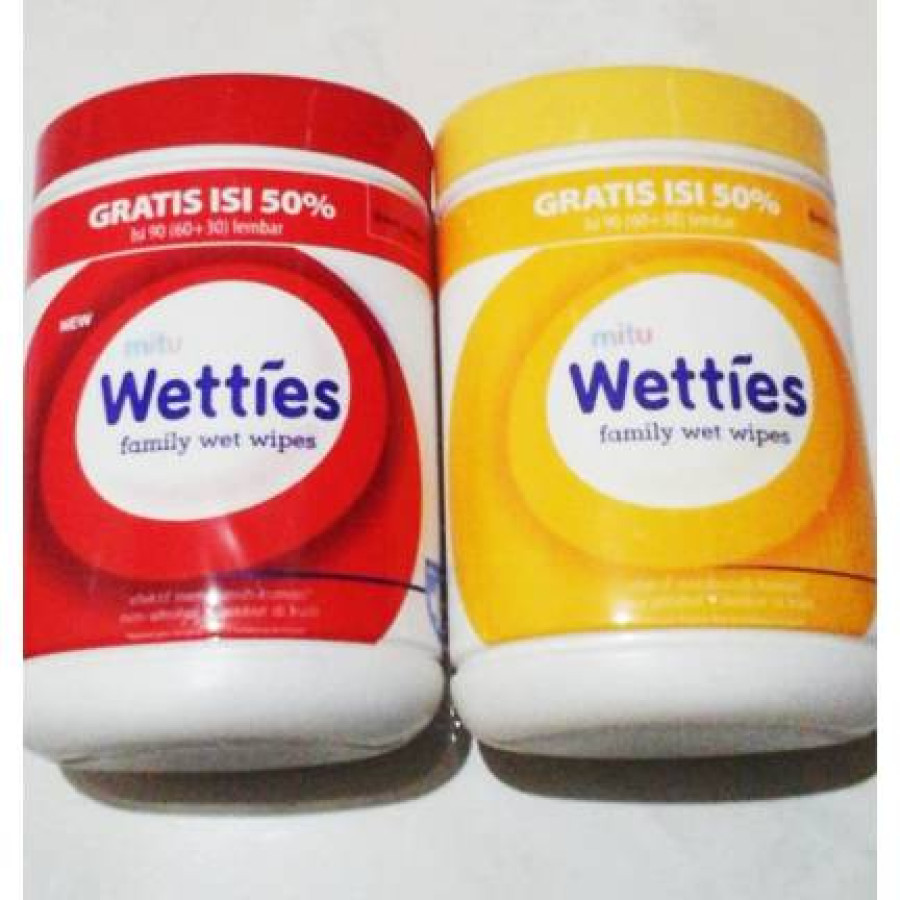 Tissu Basah Merek Wetties