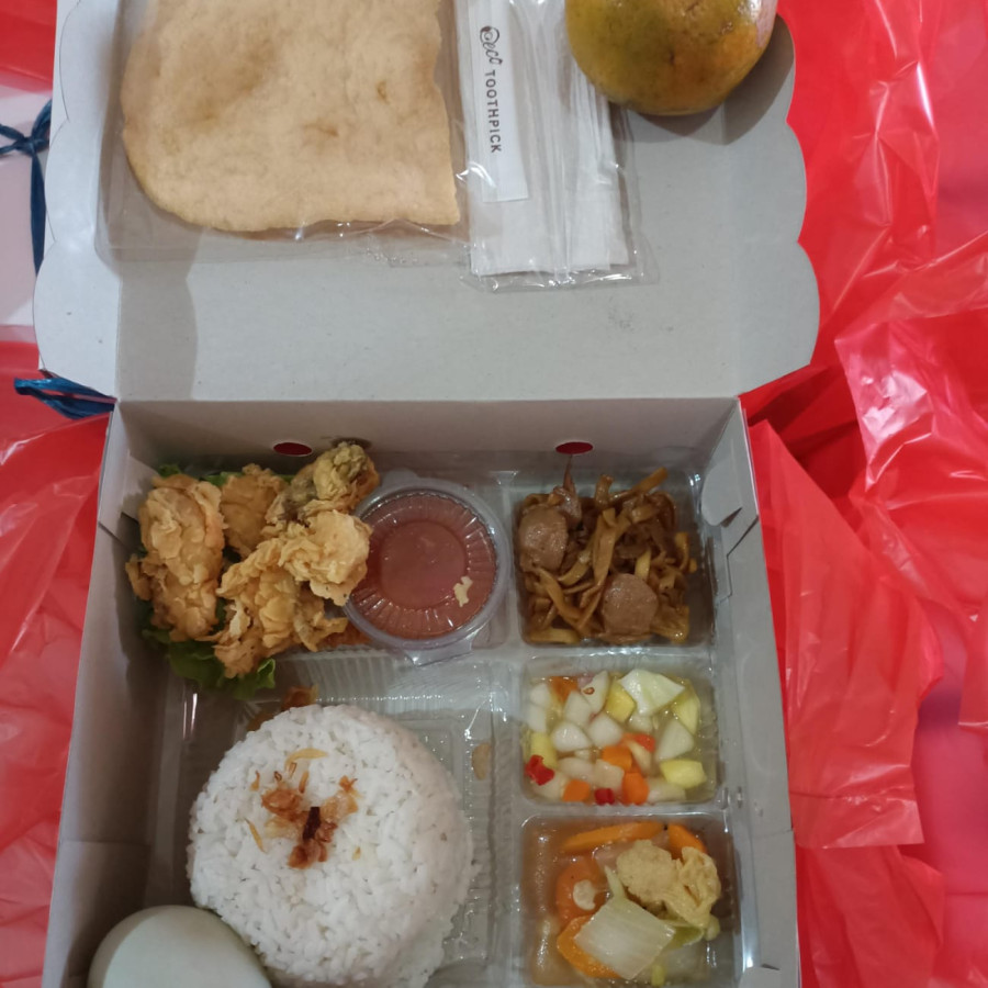 NASI KOTAK GURAME ASAM MANIS