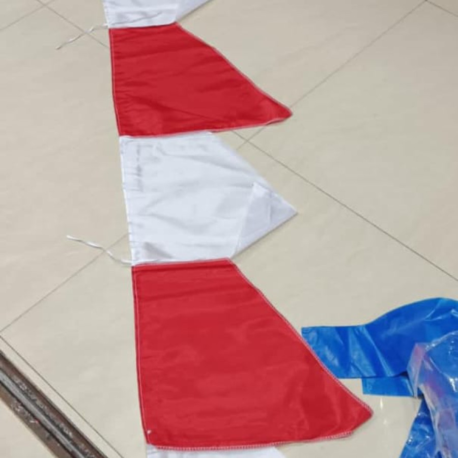 Bendera Merah Putih Gergaji - depan