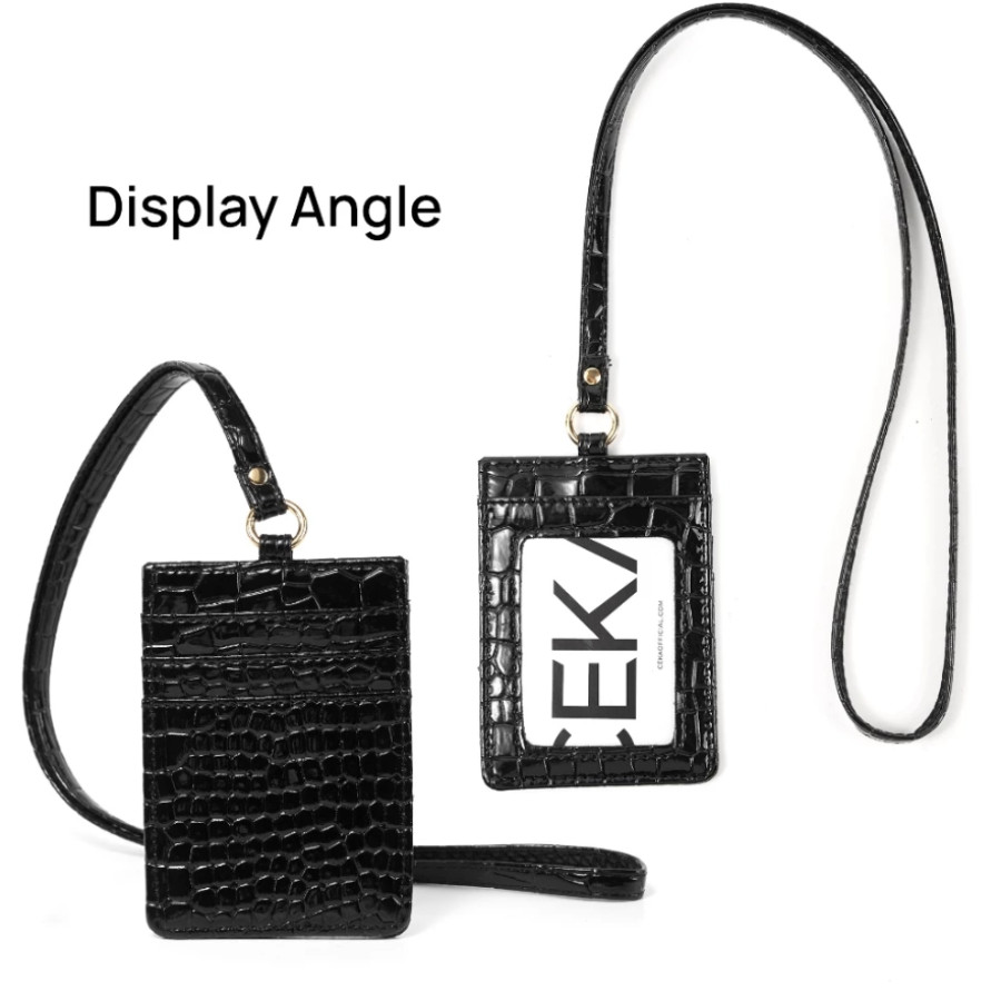 Lanyard Fiora Card Holder ID Name Tag Kartu Tanda Pengenal - depan