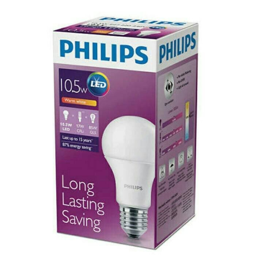lampu LED Philips 10,5 watt