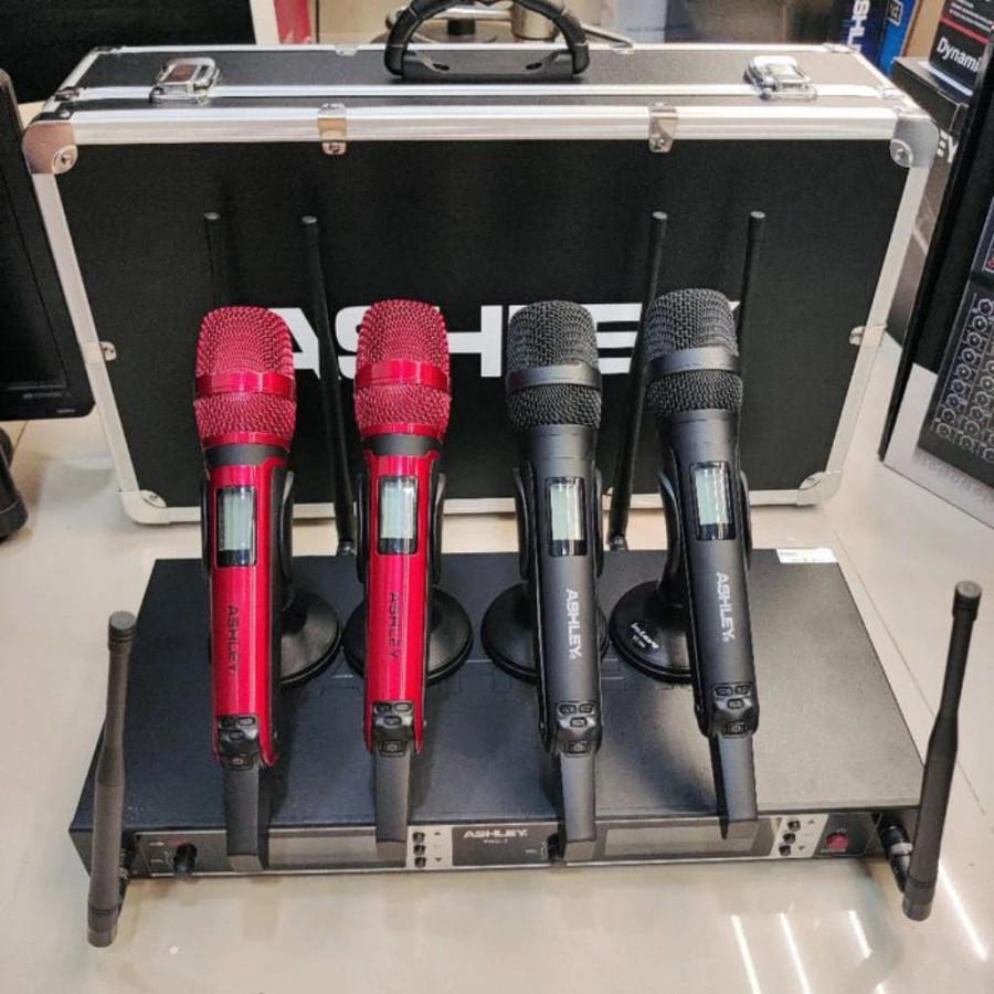 Mic Wireless  Merk Ashley PRO 1 6 Antena - utama
