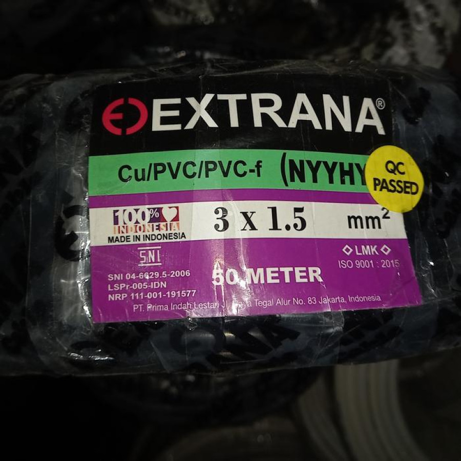 Kabel Listrik Outdoor NYY 3 x 1,5 - utama