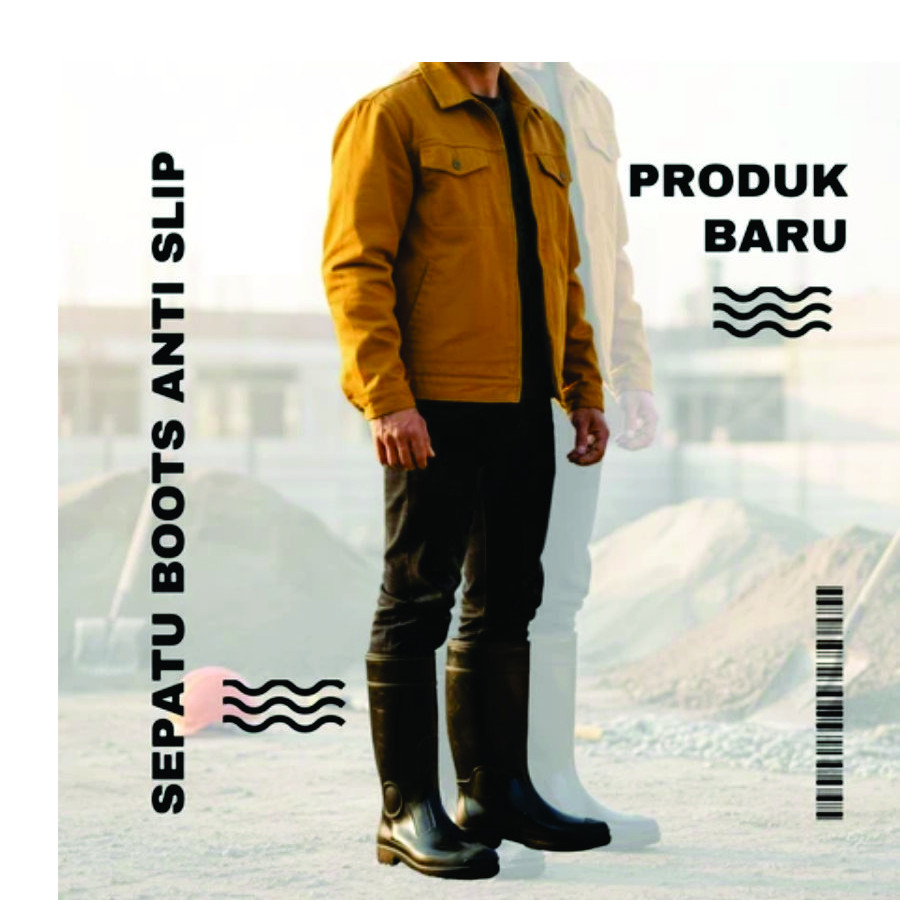 Sepatu Boots Safety - samping