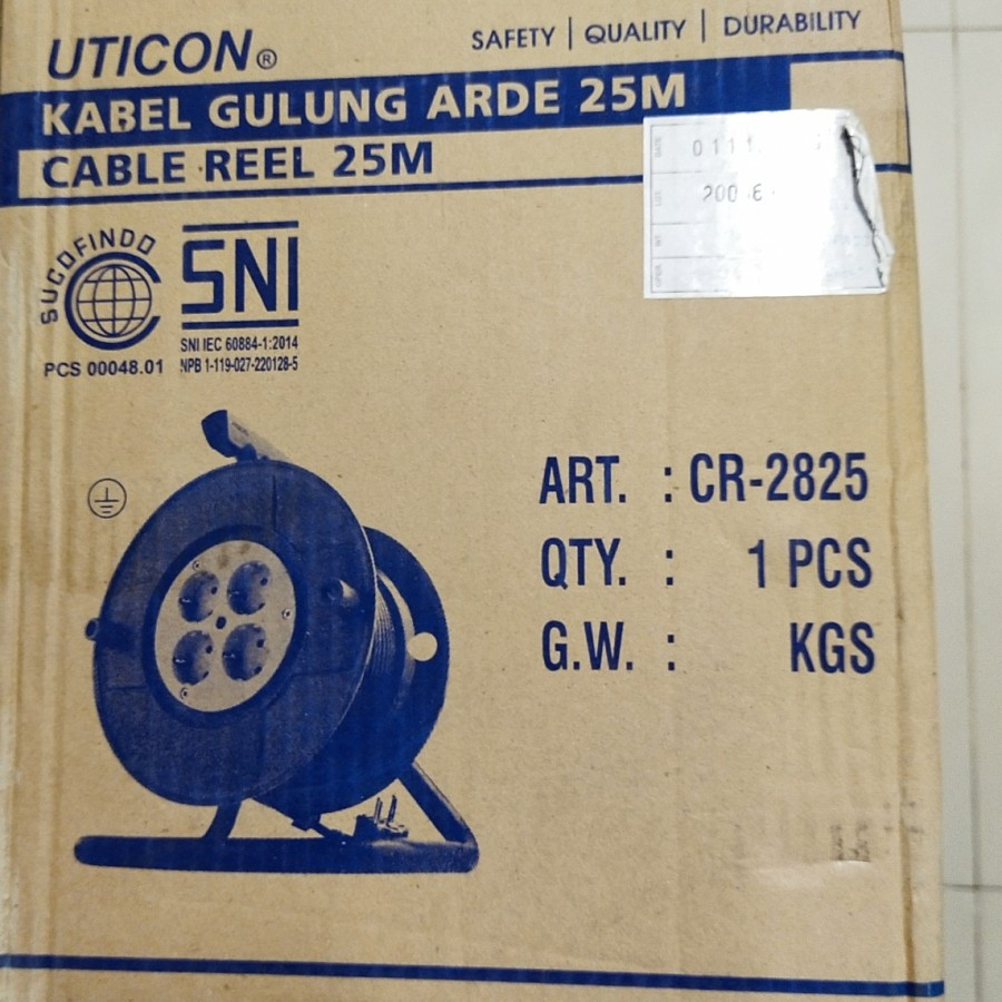 UTICON Kabel Roll 25m SNI - samping