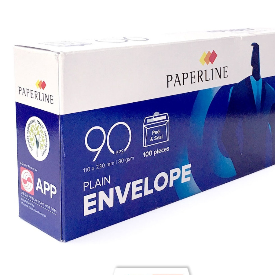 Amplop putih PAPERLINE plain envelope 23 x 11 cm