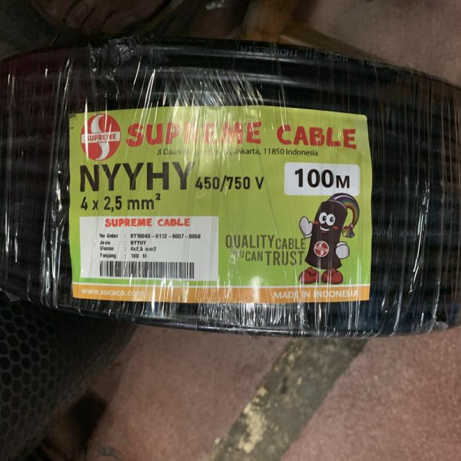 KABEL NYYHY 4x2.5 MM - 100 METER | SUPREME - depan