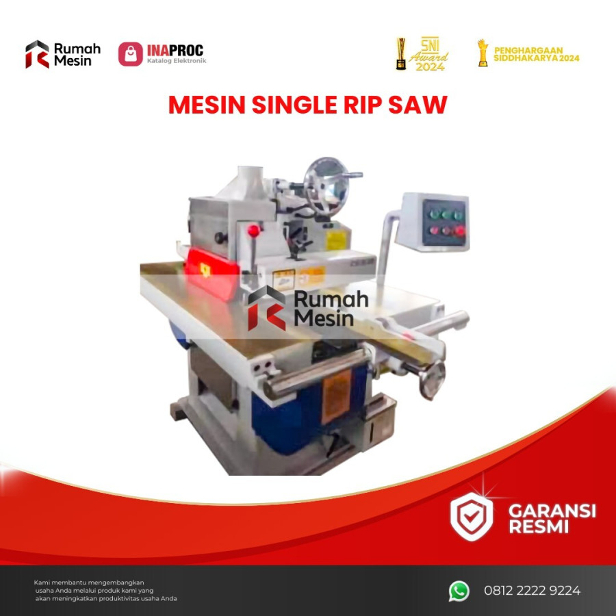 MESIN SINGLE RIP SAW - utama