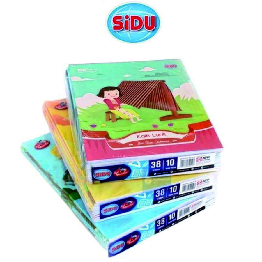 Buku tulis merk SIDU 1 pak isi 38 lembar
