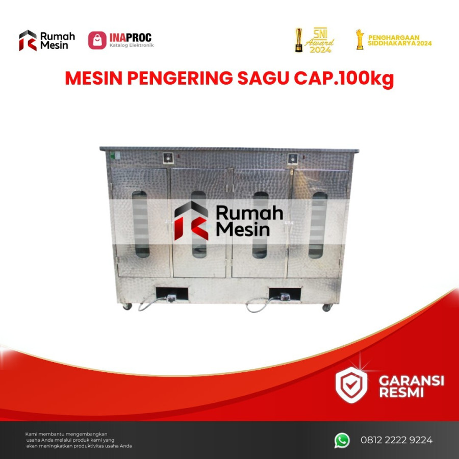 Mesin Pengering Sagu Cap.100kg - utama