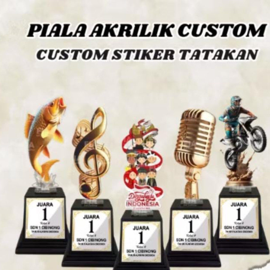 Piala Akrilik Kustom