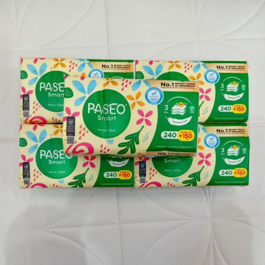 Tisu Paseo 390 Smart facial tissue // Tisu Paseo Smart facial tissue 240 + 150