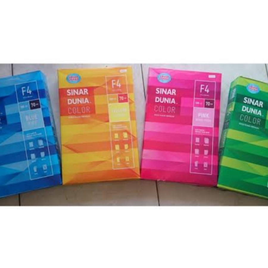 SIDU Kertas HVS warna F4 70 Gsm