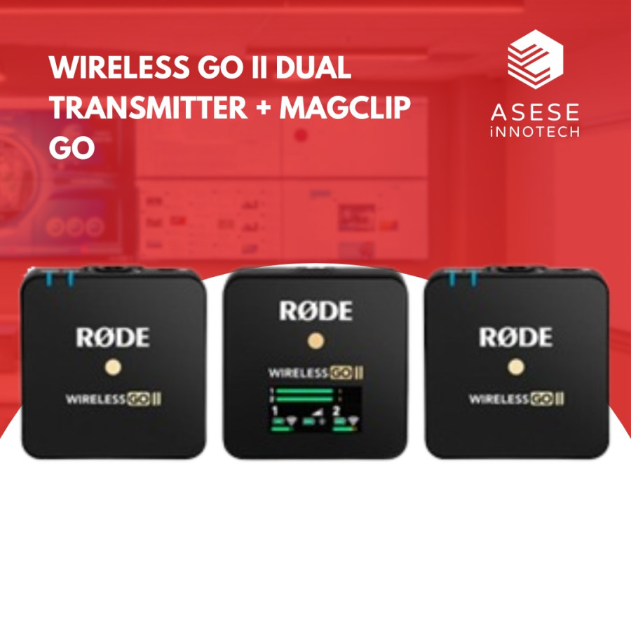 WIRELESS GO II DUAL TRANSMITTER + MAGCLIP GO