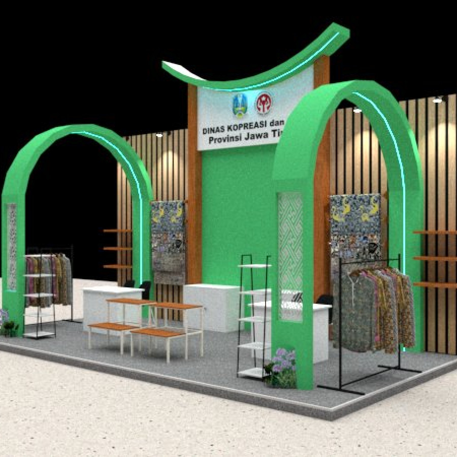 Dekorasi Stand - samping