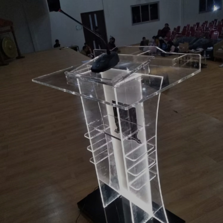 Mimbar podium akrilik custom - utama