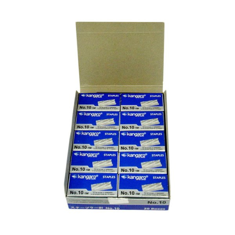 ISI STAPLES KANGARO / NO. 10-1M / 1 SLOP (20 BOX) - samping