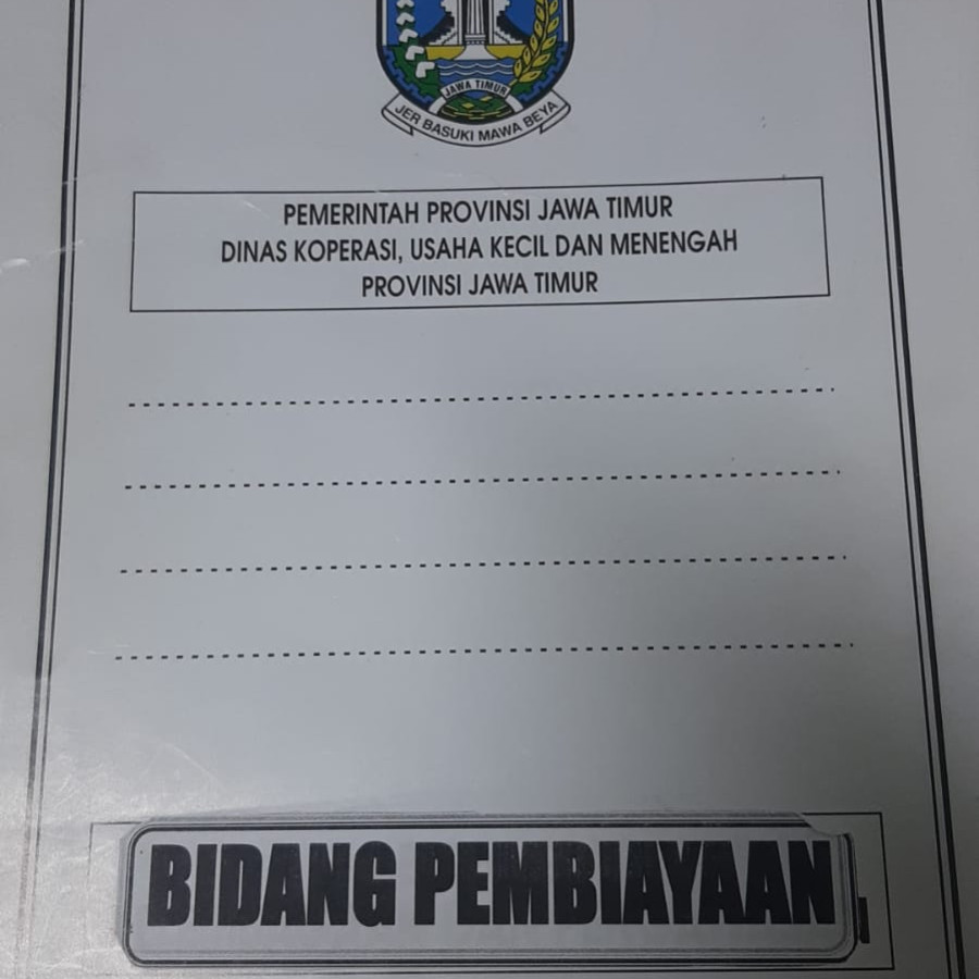 Map Perangkat Daerah ukuran 37.5 x 25.5 cm