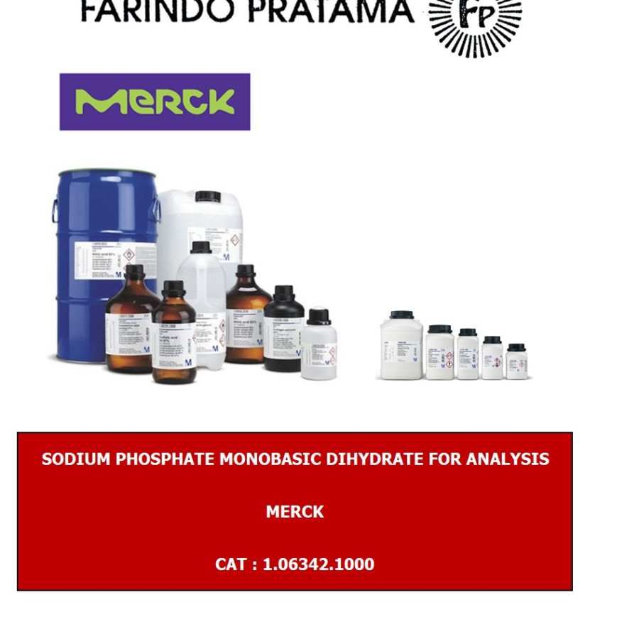 Sodium phosphate monobasic dihydrate for Analysis,1.06342.1000