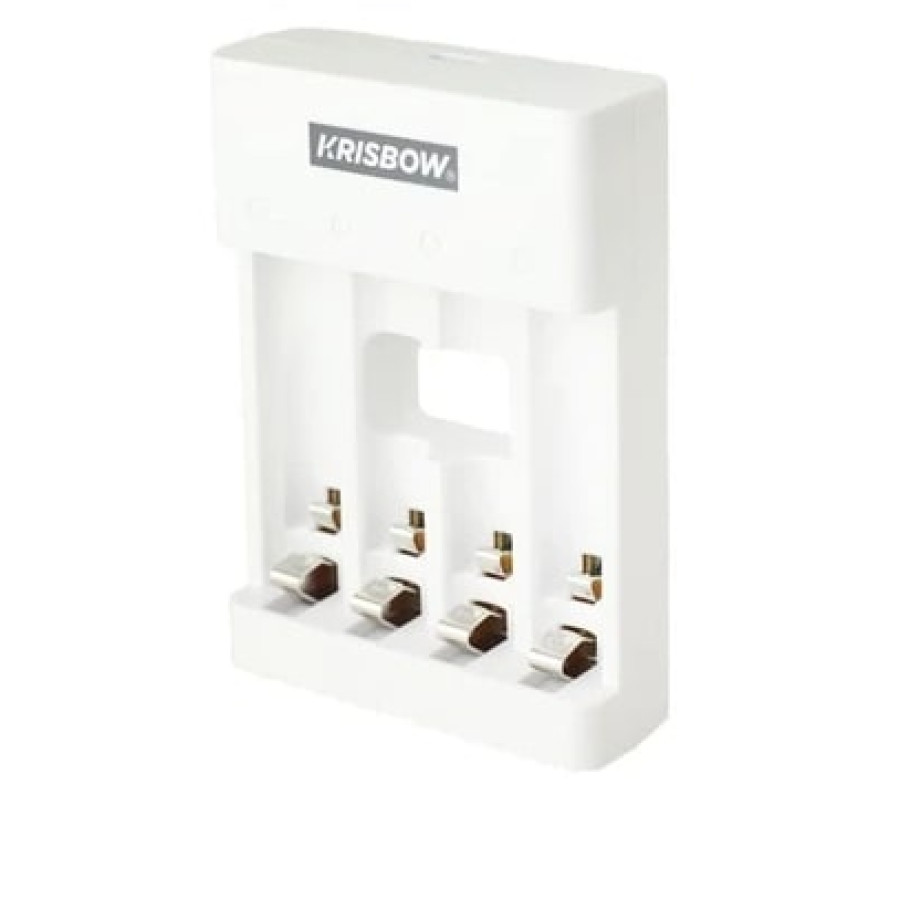 Charger Baterai AA Krisbow 4 Slot