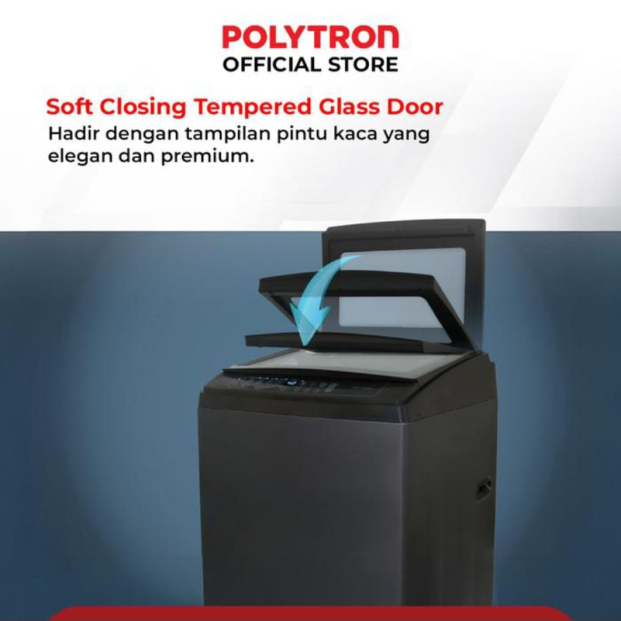 Mesin cuci top loading 10 Kg merk Polytron - utama