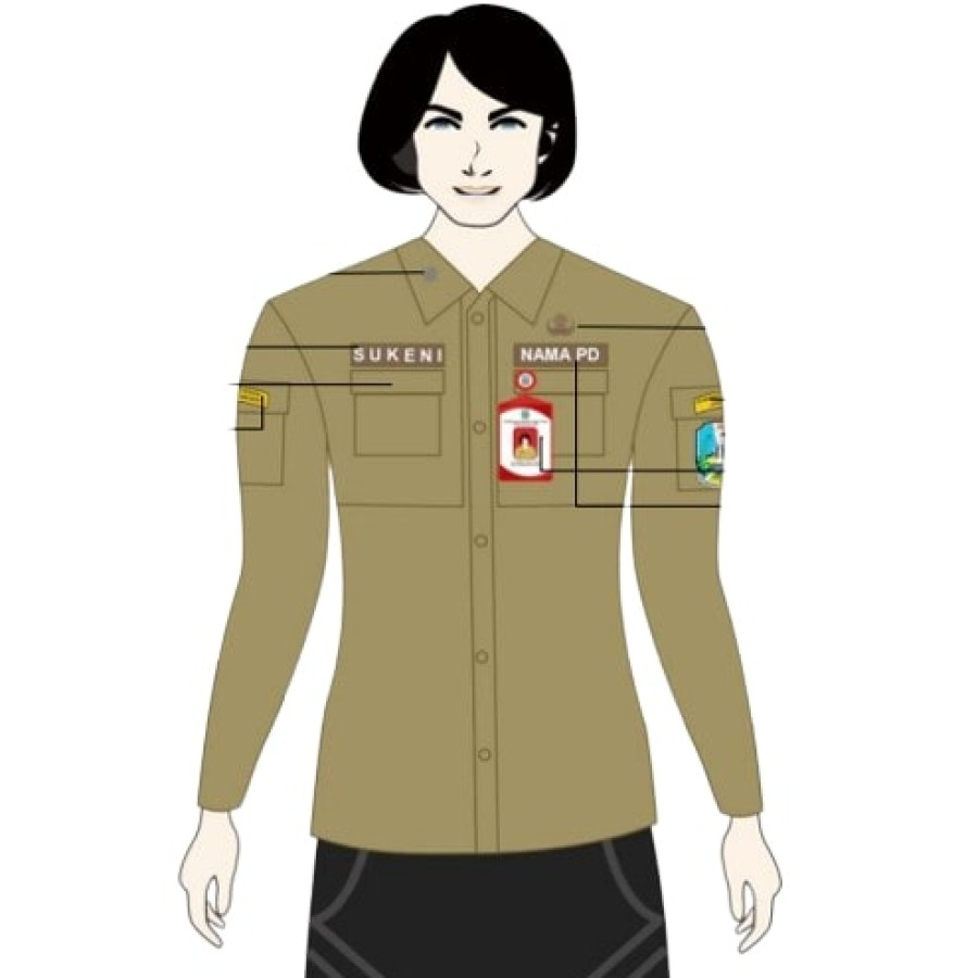 Pakaian Dinas Lapangan (Custom) - depan