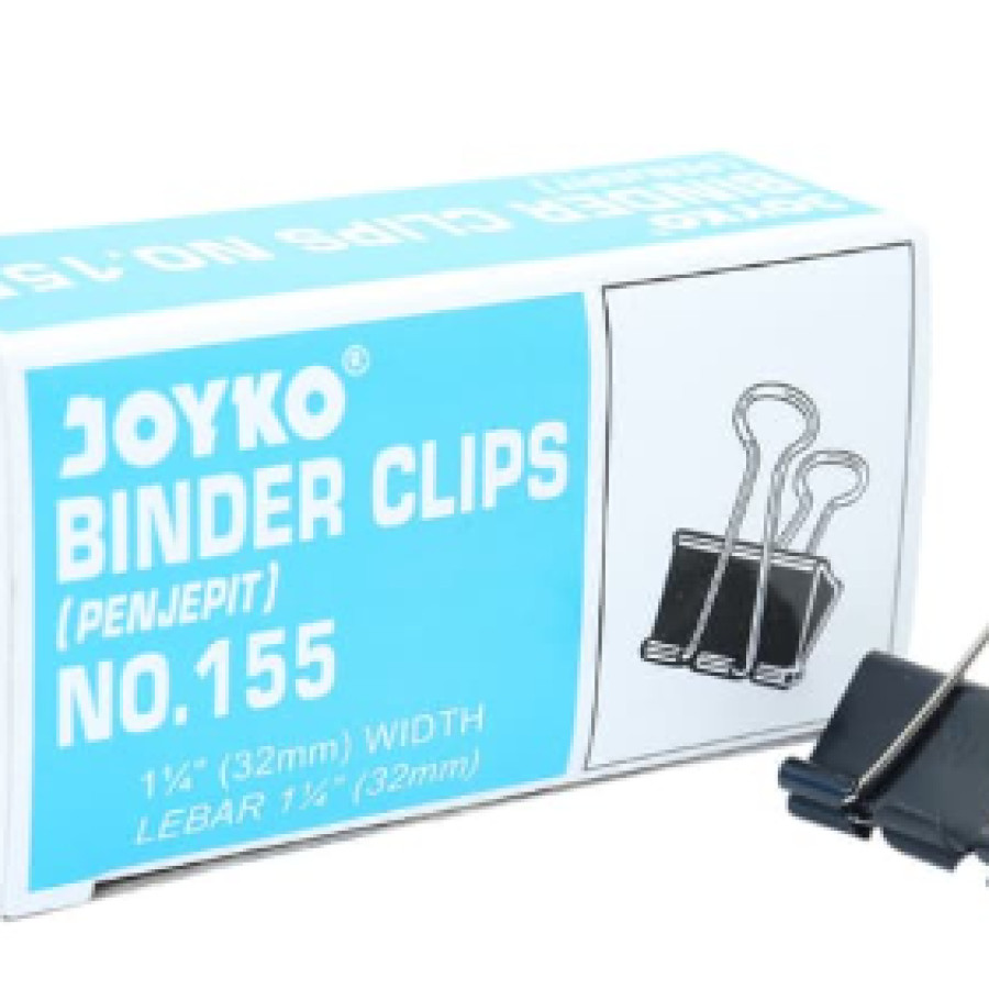 Penjepit Kertas No. 155, Isi 12 Pcs Merk Joyko
