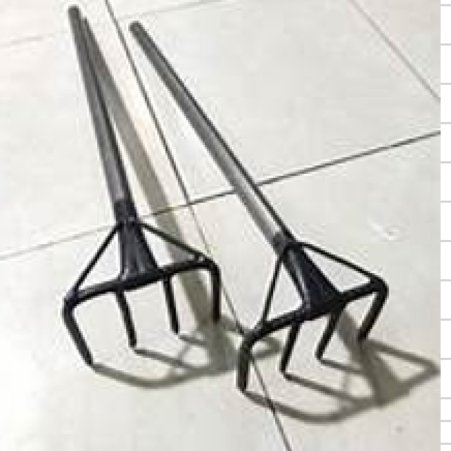Garuk Sampah Gagang Besi, 1 Meter, 4 Sisir