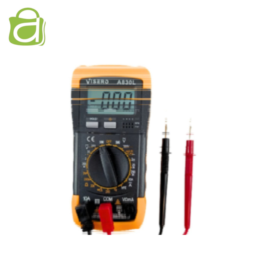 MULTI TESTER AVOMETER MULTIMETER DIGITAL VISERO A-830L BACKLIGHT LCD