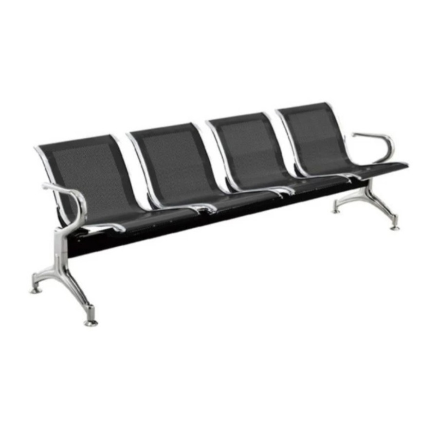 Kursi Tunggu Stainlis 4 Seat - depan