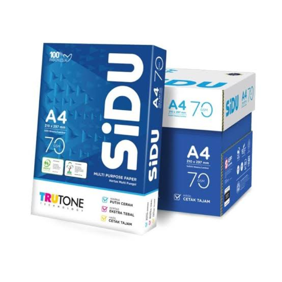 Sidu A4 70 gram - samping