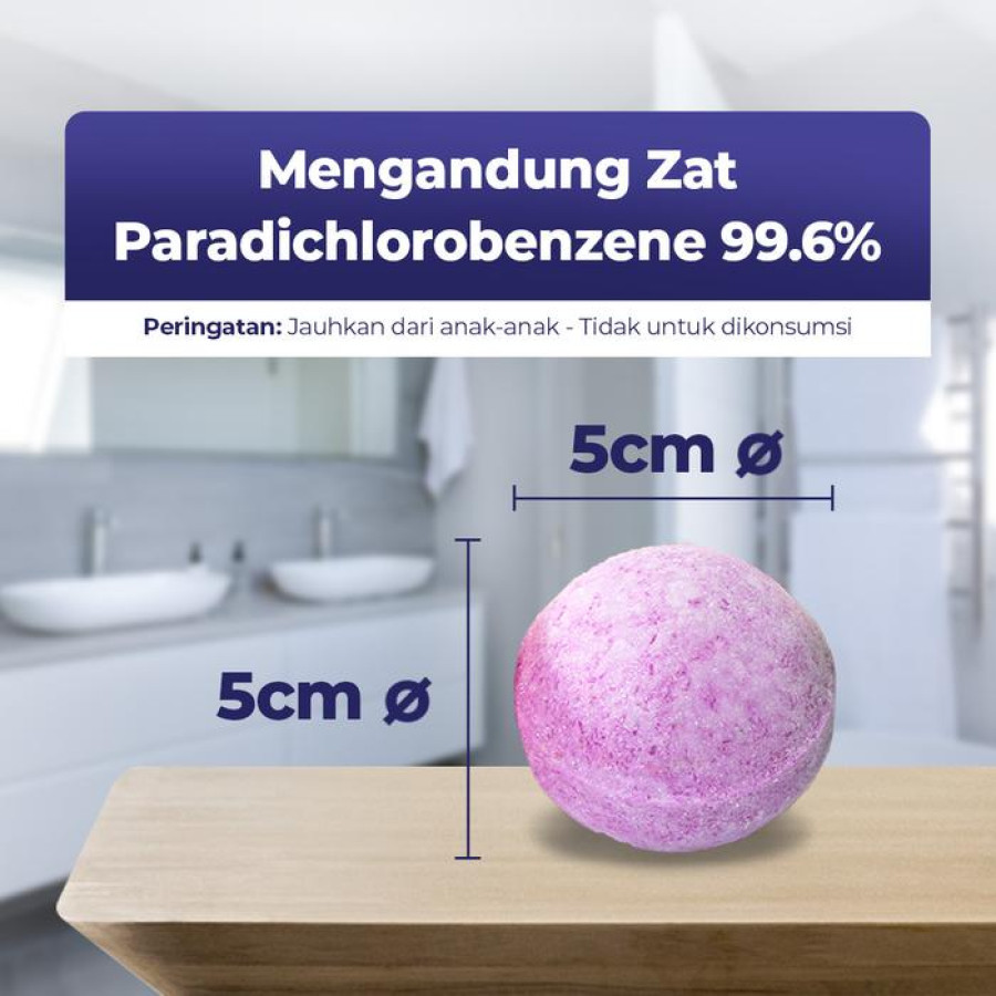 Swallow Kamper Toilet Colour Ball isi 5 Pcs - detail