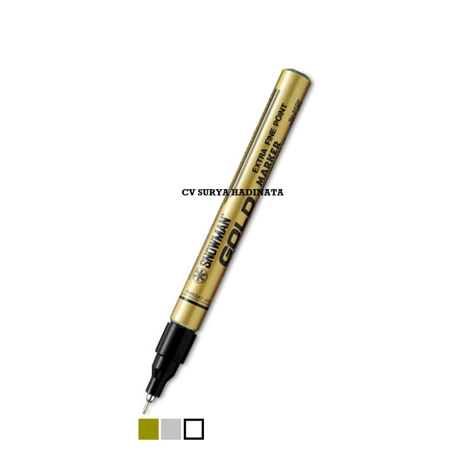SPIDOL WARNA GOLD SNOWMAN
