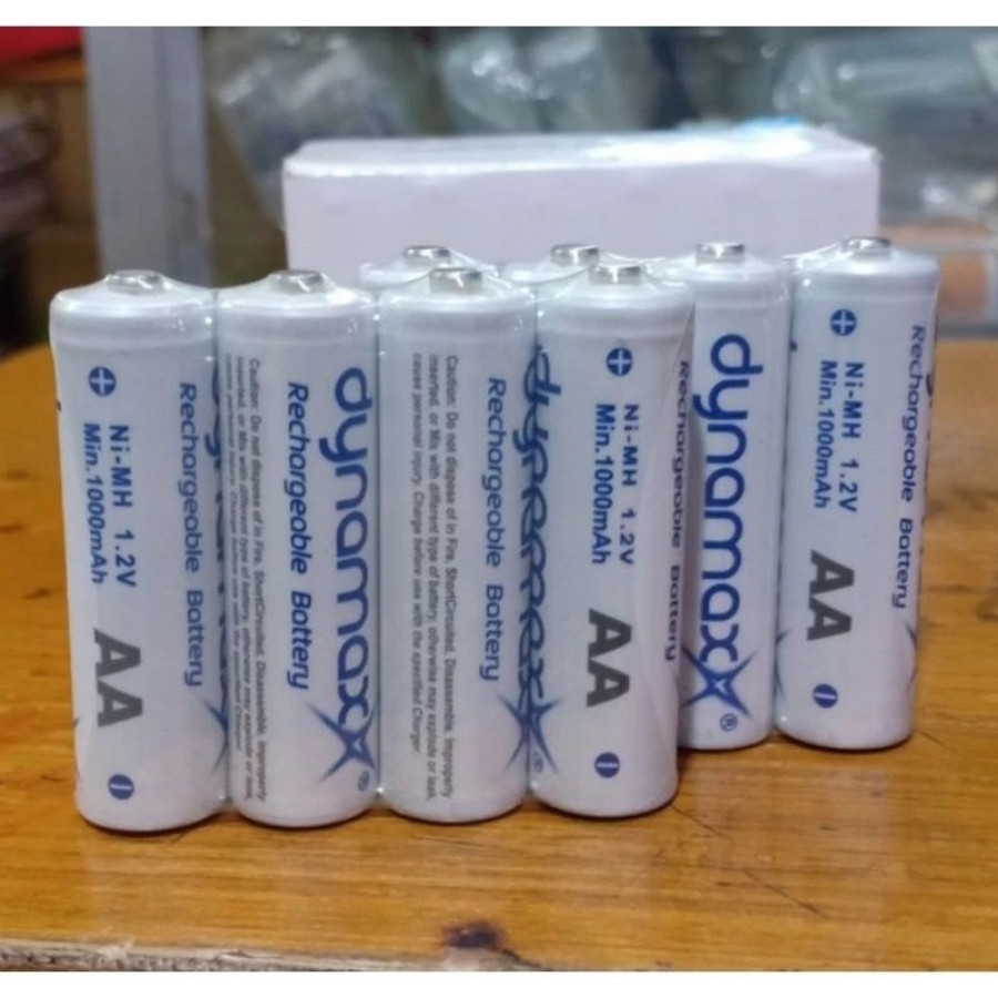 Baterai Recharge Cas A2 AA 1.2v Dinamax 1000mAH - utama
