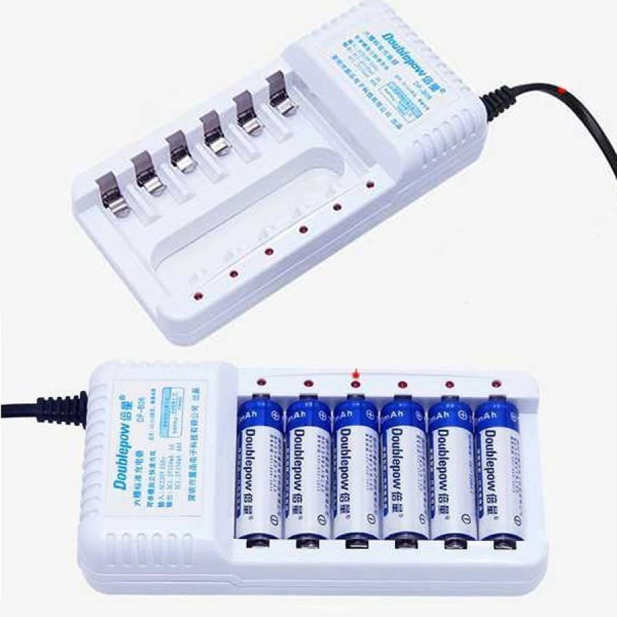 Charger Baterai AA dan AAA DOUBLEPOW