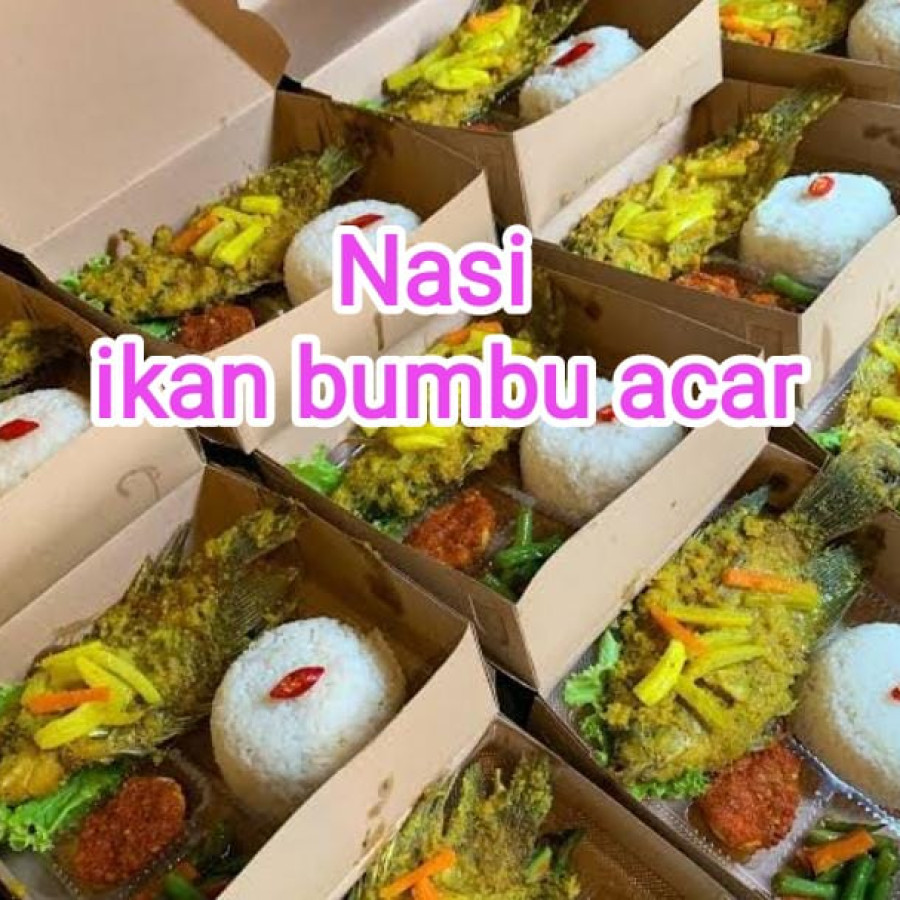 nasi ikan bumbu acar