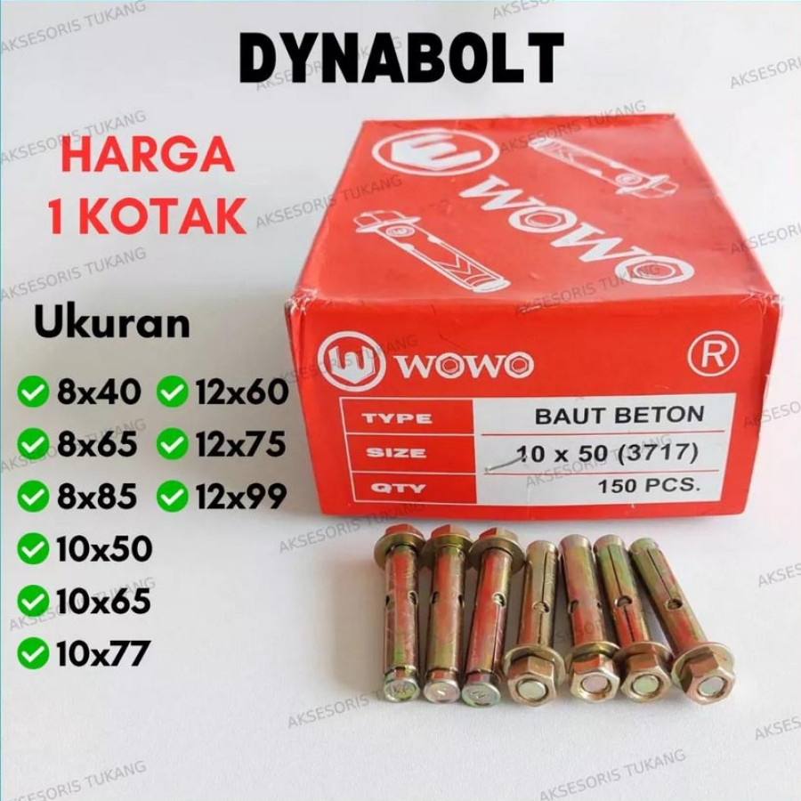 Dynablolt 7 cm WOWO - depan