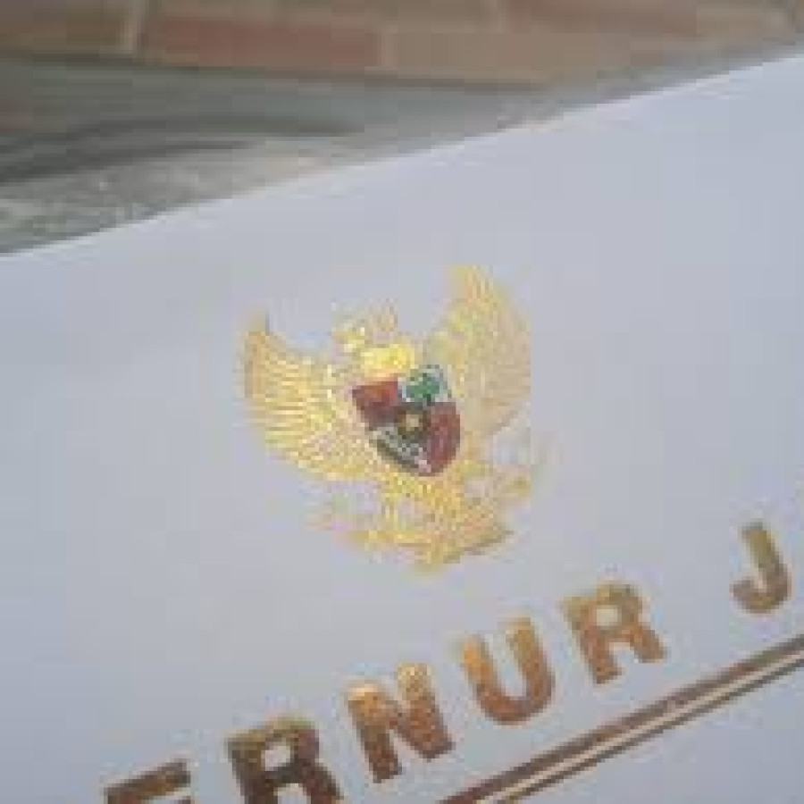 Cetak Kertas Kop Gubernur - depan