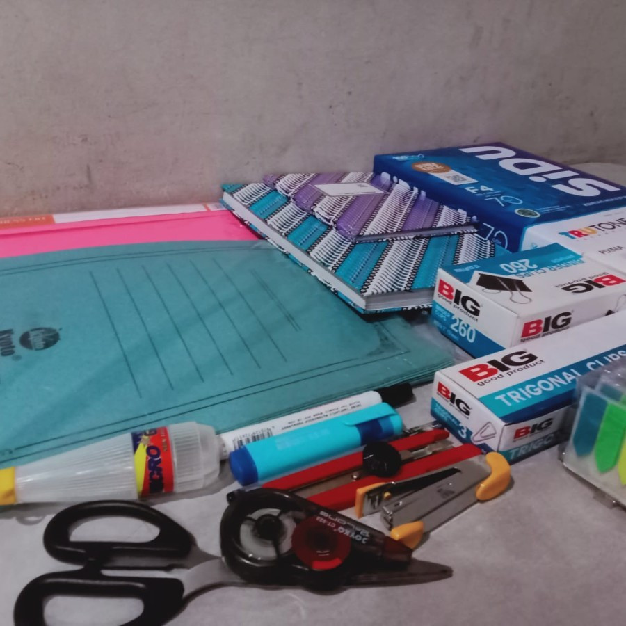 Paket Alat Tulis Kantor (ATK) Lengkap Murah - samping